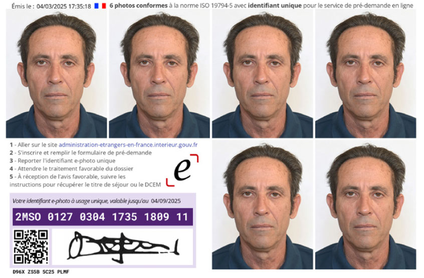 E.photos identité (agrées ANTS)